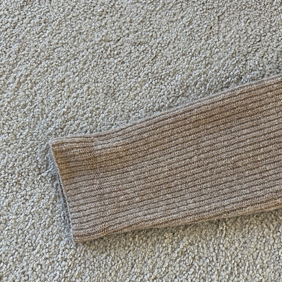 Anthropologie Taupe Ribbed Knit Cardigan - Picture 5 of 6